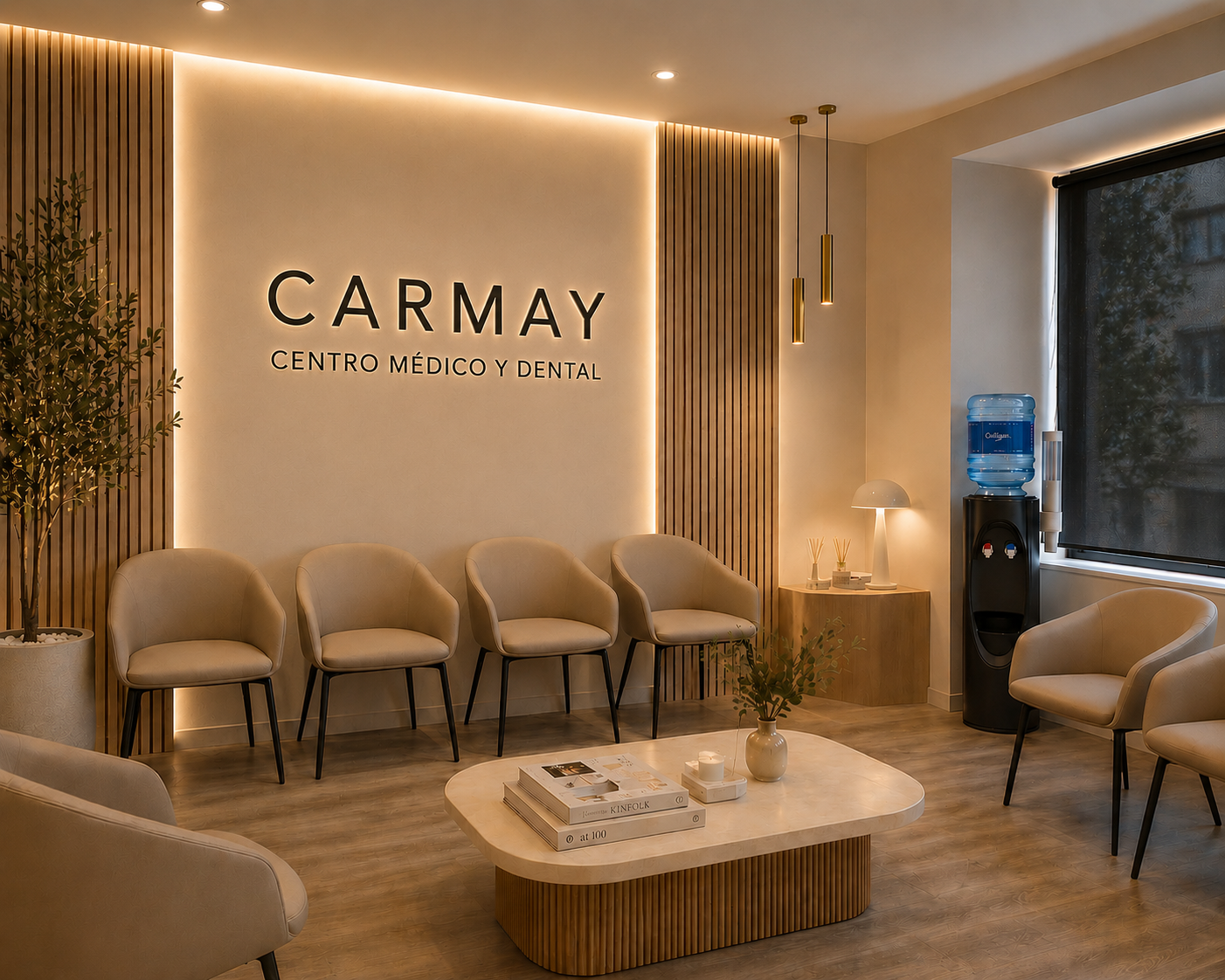 Zona de espera diferenciada del centro médico Carmay
